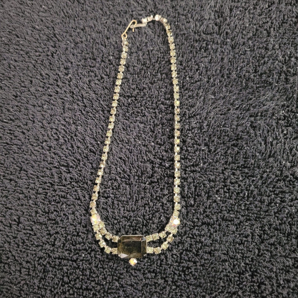 Vintage Crystal Stone Necklace